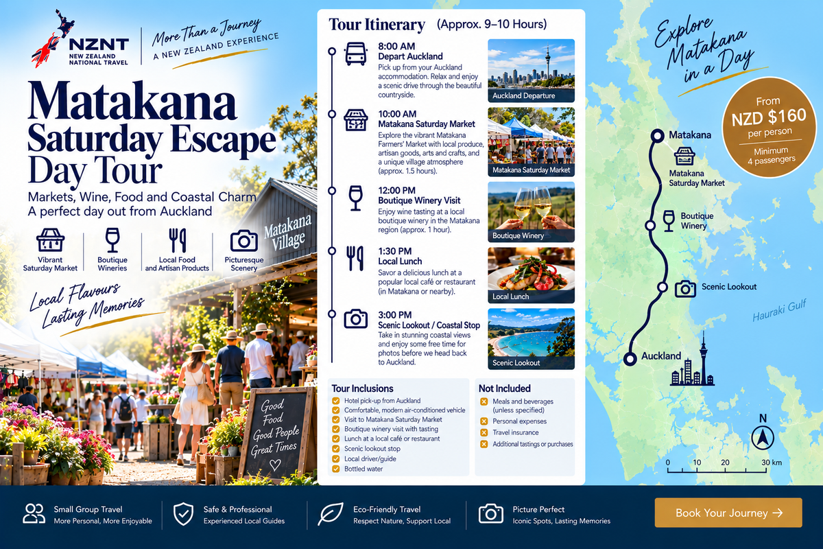 Matakana Saturday Escape Day Tour
