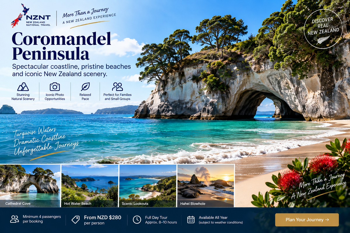 Coromandel Peninsula Day Tour from Auckland